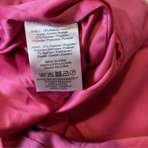 SAU LEE Priyanka Ruched Strapless Hot Pink Maxi Dress Size 2 - Picture 10 of 10